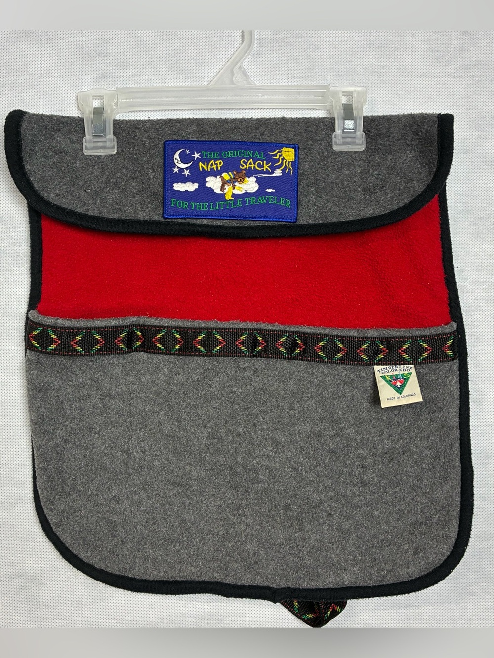 Y2K The Original Nap Sack for the Little Traveler Timberline Colorado Gray Flaw